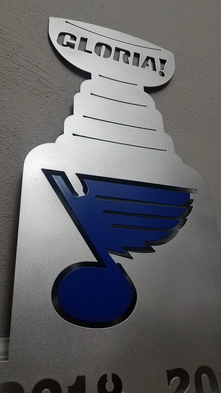 This thick steel sign will wow any of your family and friends who see it.  It's made of thick enough steel that it will not bend. 