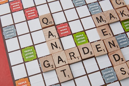 Scrabble-like set of tiles with your family member's names on it